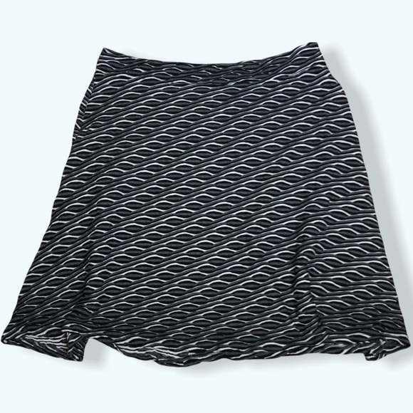 Zac & Rachel Textured Stretch Circle Skirt Sz Lg - Picture 1 of 4
